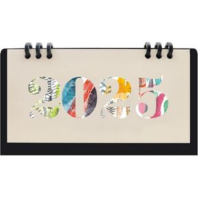 2025 Mini Desk Calendar Flip Monthly Memo Notes Calendar 6.9" x 3.7" - Black(Oct. 2024 to Dec. 2025)
