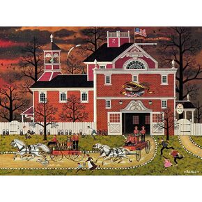 Buffalo Games - Charles Wysocki - Fire! - 1000 Piece Jigsaw Puzzle for Adults Challenging Puzzle Perfect for Game Nights - Finished Puzzle Size is 26.75 x 19.75