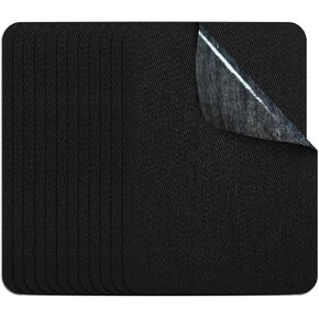 12PCS Fabric Iron on Patches 100% Cotton Repair Patch for Clothes Pants Mending and Decorating (Red)