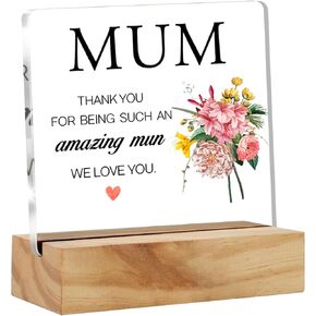 Nana Gifts From Grandchildren Granddaughter Grandson, Gifts for Grandma Birthday Christmas Mother's Day, You Are the Best Nana Clear Acrylic Sign Presents in Saudi Arabia