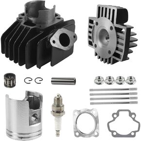 FLYPIG 60cc Big Bore Piston Gasket Kit Cylinder Head Piston Assembly for 1979-2017 Yamaha PW50 QT50 YF60S 4-Zinger YT60 Tri-Zinger 50cc 4J2-11311-01-00