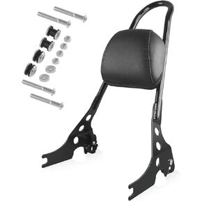 AAA Autos Detachable Passenger Backrest Sissy Bar Compatible for Harley Sportster XL883C 883R XL1200R 1200C 1200S XLH883 XLH1200 2004-2024 (Chrome)