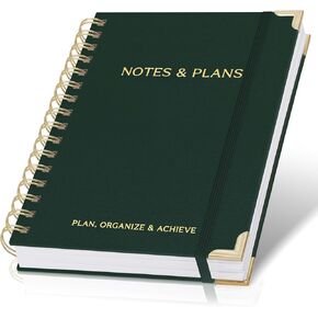 Aesthetic Daily Planner And Notebook With Hourly Schedule - Aesthetic Spiral To do List Notepad For Work/Home to Organize Tasks And Appointments - Stylish School/Office Supplies Book For Women