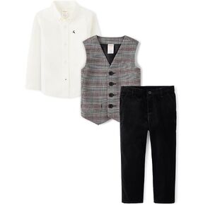 Gymboree Boys Holiday Dressy 3 Piece, Matching Toddler Outfit