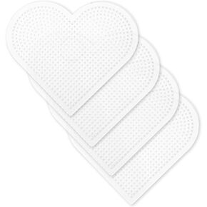 4PCS 5mm Fuse Beads Boards, Large Clear Pegboards Kits, Round Clear Plastic Pegboards for Kids Craft Beads