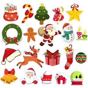 Hianjoo 23 PCS Jungle Animals Gel Clings Window Clings for Kids Toddlers and Adults, Reusable Removable Window Decals Stickers for Bedroom Classroom Supplies Decorations