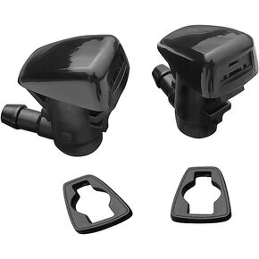 58112 Premium Wiper Washer Nozzles Fit for Jeep Grand Cherokee 05-2021 | Mitsubishi Galant 09-2012, Windshield Washer Fluid Jet Nozzle | Easy to Install | 2 Pack, Ref 55372143AB, 8265A127, 8265A128