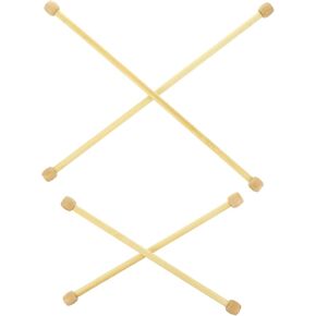 Yardenfun 4pcs Hanging Rod Banner Hanger Poster Hangers Sports Tapestry Horizontal Flag Poles Wall Clothes Flag Hanger Wooden Dowel Rods Wooden Flag Heavy Bamboo Positioning Rod