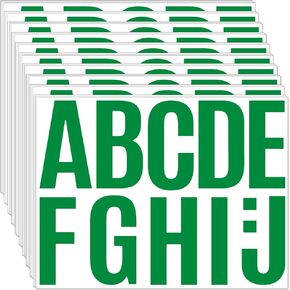 460 PCS 42 Sheets Large Letter Stickers 4 Inch Alphabet Numbers Bulletin Board Letters,Self Adhesive Waterproof Vinyl Stick On Letter Stickers for Poster Board Mailbox Classrooms Decor Multicolor