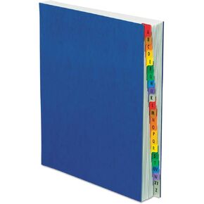 ملف مكتبي موسع من Pendaflex A-Z، مقاس Letter، غطاء لوح ضغط أزرق (11015)