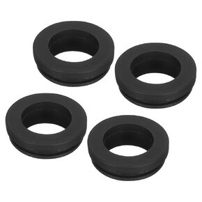 MECCANIXITY 4Pcs Snap Rubber Grommet Hole Plug Mount Dia 18mm ID 14mm H 9mm Narrow Groove Width 2mm Seal Anti-Scratch for Electrical Box Cable Pipes Transparent