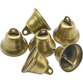 70PCS 38mm/1.5inch Vintage Bronze Jingle Bells, Craft Bells for Dog Potty Training, Housebreaking, Making Wind Chimes, Christmas Bell and etc