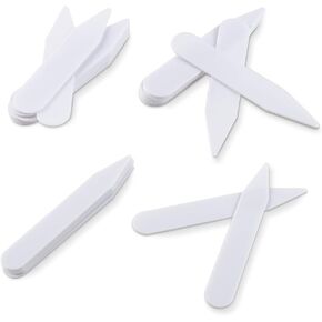 Forbidden Road Plastic Collar Stays for Men’s Dress Shirts 100Pcs Shirt Collar Stays
