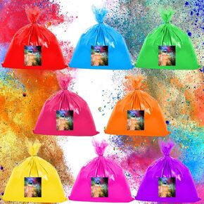 ARELUX Holi Colors Powder - 40 Pounds in Bulk 8 Pack of Color Smoke Powders 5 Pounds Each,Large Activity for Birthday,Gender Reveals,Fun Runs,Photoshoot,Chalk,Color Toss Wars,Party&Festival