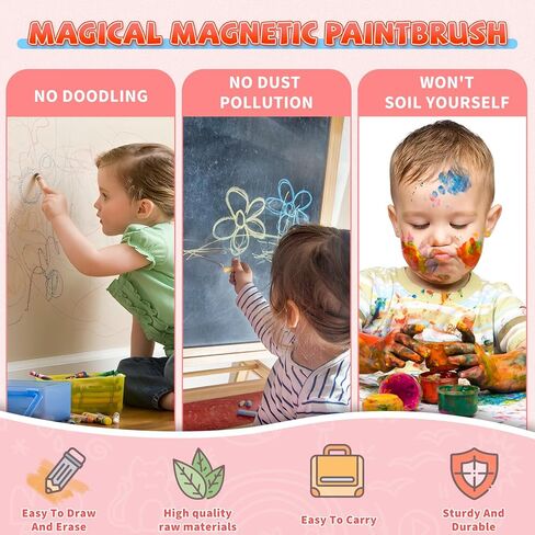 لوحة رسم مغناطيسية، ألعاب لوحة رسومات الشعار المبتكرة للأطفال الصغار للأعمار من 2 إلى 4 سنوات، لوحة رسم ألعاب رسم تعليمية للأطفال الصغار 1-3 أقراص، هدايا عيد الميلاد الأولى للأطفال الأولاد من عمر 1 2 3 4 سنوات (أزرق) in Kuwait