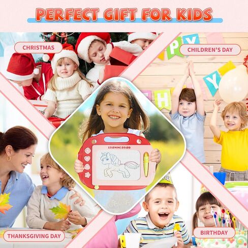 لوحة رسم مغناطيسية، ألعاب لوحة رسومات الشعار المبتكرة للأطفال الصغار للأعمار من 2 إلى 4 سنوات، لوحة رسم ألعاب رسم تعليمية للأطفال الصغار 1-3 أقراص، هدايا عيد الميلاد الأولى للأطفال الأولاد من عمر 1 2 3 4 سنوات (أزرق) in Kuwait