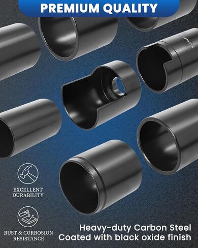 مجموعة محول خدمة وصلة الكرة الرئيسية تناسب معظم السيارات ذات الدفع الثنائي والرباعي والشاحنات وسيارات الدفع الرباعي، 14 قطعة أداة محول تثبيت مزيل وصلة الكرة لاستبدال وإصلاح مفاصل الكرة in Kuwait