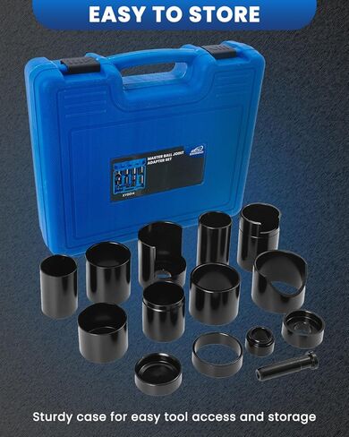 مجموعة محول خدمة وصلة الكرة الرئيسية تناسب معظم السيارات ذات الدفع الثنائي والرباعي والشاحنات وسيارات الدفع الرباعي، 14 قطعة أداة محول تثبيت مزيل وصلة الكرة لاستبدال وإصلاح مفاصل الكرة in Kuwait