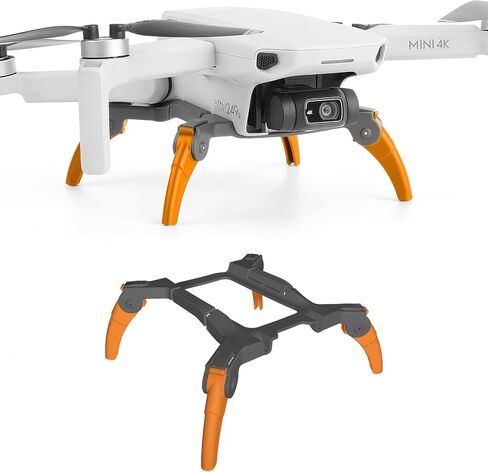 Mini 4K Landing Gear - Foldable Quick Release Extension Leg Height Extended Protection for DJI Mini 4K Drone Accessories (Gray) in Saudi Arabia