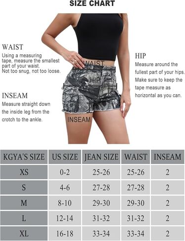 Cargo Jeans Shorts for Women, 2" Inseam Camo High Waist Denim Y2K Summer Trendy Camouflage Shorts with Pockets in Saudi Arabia