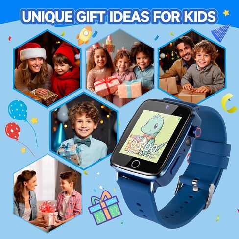Kids Watch Boys Toys with 26 Games, ZUODUN Touch Screen Camera Smart Watch for Kids Age 4-12, Pedometer, Flashlight, Alarm Clock, Kids Smart Watch for 6 7 8 Year Old Boy Birthday Gift in Saudi Arabia