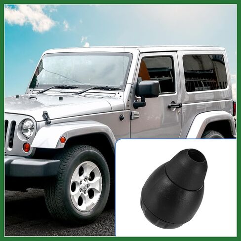 Motoforti 1 Set 6 Speed Manual Transmission Shift Knob with Insert for Jeep Wrangler 2007-2013 No.52060485AG Long-lasting in Saudi Arabia