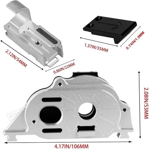 57T 0.8Mod Slipper with 20T 21T Pinions & Motor Mount Gear Cover Upgrades Part for 1/10 Granite/Senton/Vorteks 3S BLX & Mega 550:1/8 Infraction/Typhon 3S BLX & Mega 550,Silver in Saudi Arabia