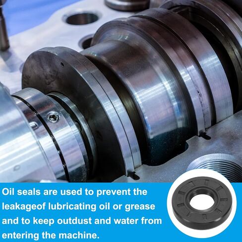 PATIKIL USH Radial Shaft Seal, 30mm ID x 41mm OD x 7mm Width Nitrile Rubber Oil Seal for Bearing Shaft Oil Pumps Engines, Black in Saudi Arabia