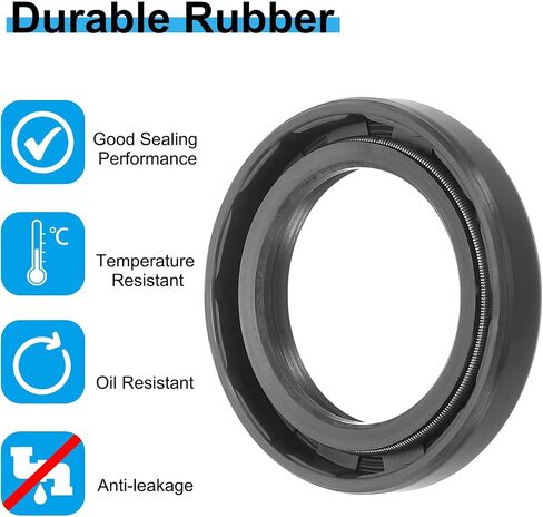 PATIKIL USH Radial Shaft Seal, 30mm ID x 41mm OD x 7mm Width Nitrile Rubber Oil Seal for Bearing Shaft Oil Pumps Engines, Black in Saudi Arabia