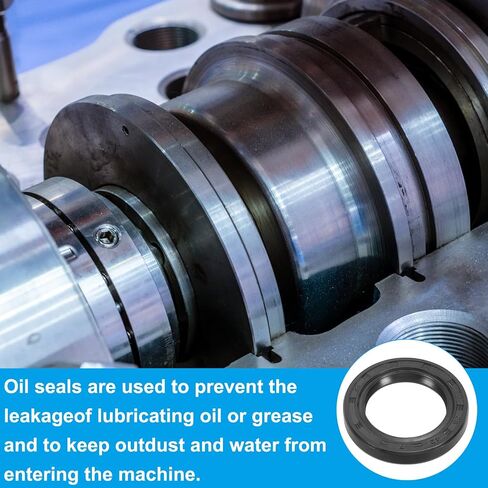 PATIKIL USH Radial Shaft Seal, 30mm ID x 41mm OD x 7mm Width Nitrile Rubber Oil Seal for Bearing Shaft Oil Pumps Engines, Black in Saudi Arabia
