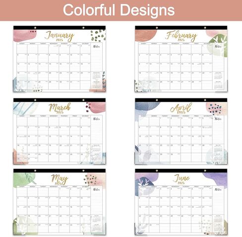 2025-2026 Desk Calendar - Jul. 2025 - Dec. 2026, Calendar 2025-2026 Desk, 12" x 16.8", 18 Months Calendar Pad with Corner Protectors, Cutting Line, Hanging Holes, Large Office Desk Top Calendar in Kuwait