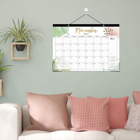 2025-2026 Desk Calendar - Jul. 2025 - Dec. 2026, Calendar 2025-2026 Desk, 12" x 16.8", 18 Months Calendar Pad with Corner Protectors, Cutting Line, Hanging Holes, Large Office Desk Top Calendar in Kuwait