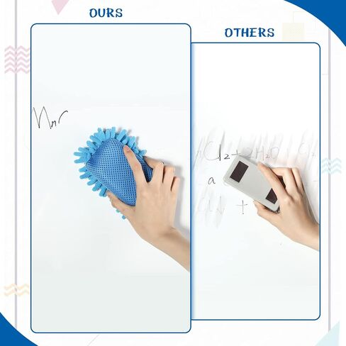 Sherr 30 Pcs Microfiber Shag Erasers Bulk Washable Magnetic Dry Erasers Bulk Whiteboard Eraser Dry Chalk Erase Board Eraser for Markers Chalk Home School Classroom Office(Bright Color) in Saudi Arabia