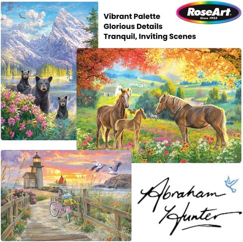 RoseArt - Abraham Hunter - Pumpkin Patch Bunnies - 500 Piece Jigsaw Puzzle for Adults in Kuwait