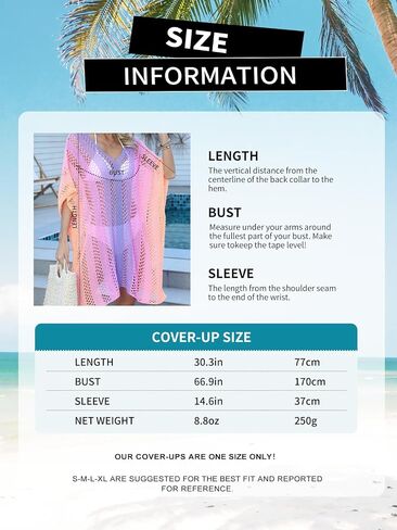 Ferand Women's Crochet Swimsuit Coverup Colorful Beach Cover Ups for Swimwear in Saudi Arabia