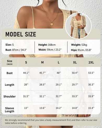 Bsubseach Crochet Cardigan for Women Kimono Boho Sexy Swimsuit Cover Ups Knitted Sweater Open Front Outwear in Saudi Arabia