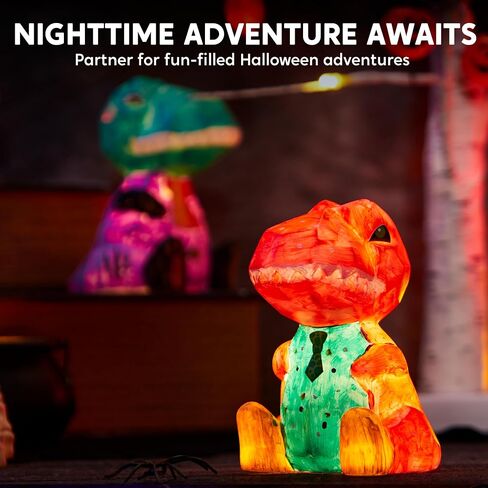 Klever Kits DIY Night Light- Paint Your Own Dinosaur Lamp- Arts & Crafts Kit School Activities Art Supplies Painting Kits, Birthday Gifts for Girls Boys Aged 6+ in Saudi Arabia