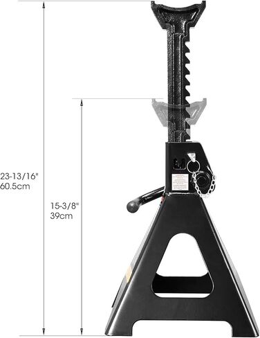 BIG RED Torin Steel Car Jack Stands: 2 Ton (4,000 lb.) Capacity, Red, 1 Pair in Saudi Arabia
