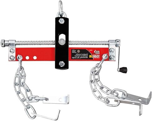 BIG RED AT32100BR-3 Torin Engine Load Leveler, 3/4 Ton (1,500 lb.) Engine Hoist Shop Crane Accessory with Adjustable Handle, Steel 3 Position Engine Leveler, Black in Saudi Arabia