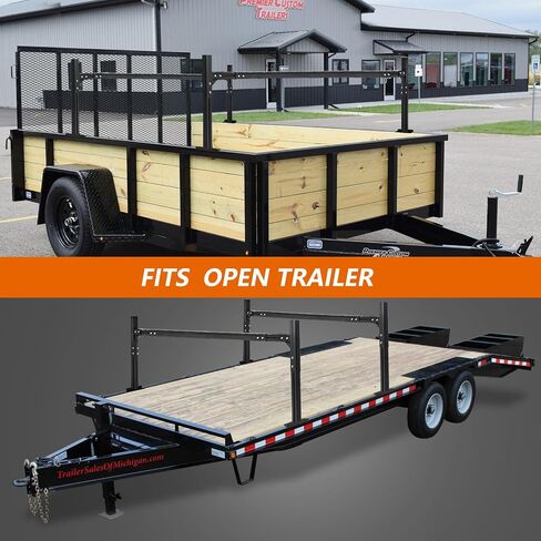 Universal Truck Ladder Rack with Side Rails,Adjustable Length & Height&Width,1000lbs Capacity Heavy Duty Aluminum Back Racks for Trucks in Kuwait