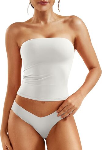 YEOREO Sophie Women Sexy Long Tube Tops Double Lined Basic Y2K Summer Cute Strapless Fitted Bandeau Going Out Crop Top in Saudi Arabia