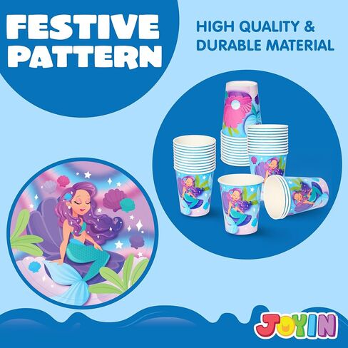 JOYIN 145 Piece Dinosaur Birthday Party Supplies with Trex Banner, 24 Serves dinosaur Disposable Tableware Set with Plates, Cups, Napkins, and Cutlery Sets for Dinosaur Themes Party Kids Years in Kuwait