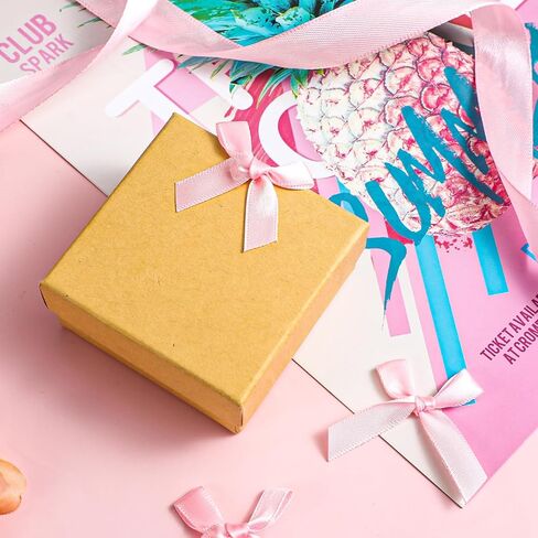 100 قطعة من الأقواس الصغيرة، أقواس سوداء صغيرة يمكنك صنعها بنفسك من قماش الساتان لتغليف الهدايا بشريط صغير القوس مصنوع مسبقًا لحقائب الحلوى وحلوى الكيك وحفلات الزفاف وحفلات الزفاف وديكور عيد الميلاد (أسود) in Kuwait