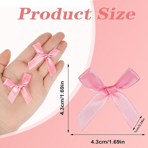 100 قطعة من الأقواس الصغيرة، أقواس سوداء صغيرة يمكنك صنعها بنفسك من قماش الساتان لتغليف الهدايا بشريط صغير القوس مصنوع مسبقًا لحقائب الحلوى وحلوى الكيك وحفلات الزفاف وحفلات الزفاف وديكور عيد الميلاد (أسود) in Kuwait