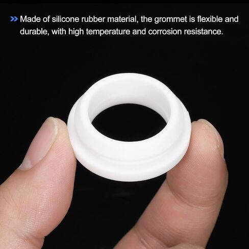 MECCANIXITY 4Pcs Snap Rubber Grommet Hole Plug Mount Dia 18mm ID 14mm H 9mm Narrow Groove Width 2mm Seal Anti-Scratch for Electrical Box Cable Pipes Transparent in Saudi Arabia