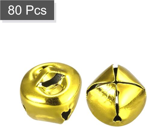 uxcell Jingle Bells, 1/2" 80pcs Carbon Steel Craft Bells for DIY Christmas, Red in Saudi Arabia