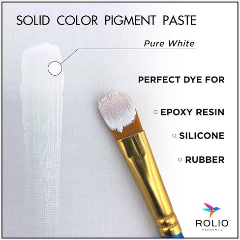 Rolio Resin Color Pigment, 10 Colors, Primary Set, 1 oz Pigment Paste Set for Epoxy Resin, Mica Powder - Concentrated Colorants for Art, DIY Crafts, Jewelry Making, Molds, and Coating Projects in Kuwait
