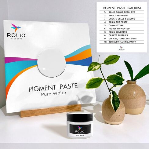 Rolio Resin Color Pigment, 10 Colors, Primary Set, 1 oz Pigment Paste Set for Epoxy Resin, Mica Powder - Concentrated Colorants for Art, DIY Crafts, Jewelry Making, Molds, and Coating Projects in Kuwait
