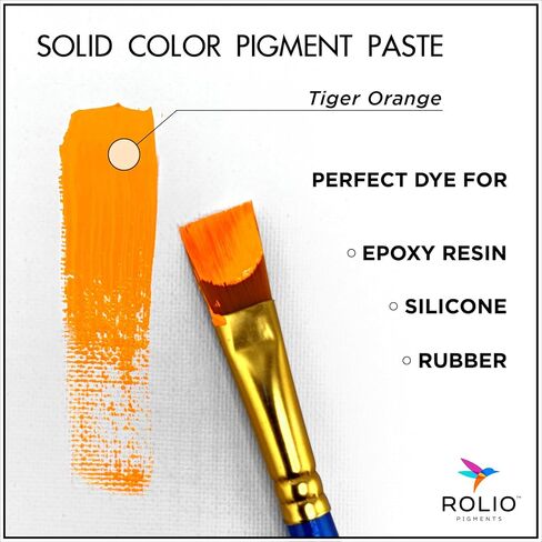 Rolio Resin Color Pigment, 10 Colors, Primary Set, 1 oz Pigment Paste Set for Epoxy Resin, Mica Powder - Concentrated Colorants for Art, DIY Crafts, Jewelry Making, Molds, and Coating Projects in Kuwait