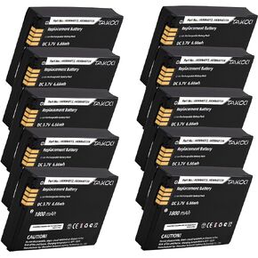 TAKOCI (10Pcs) Replacement Battery for Motoroola CLP1040 CLP1010 CLP1060 SL7550 SL7550e SL7580 SL7580e HKNN4013A HKLN4440B HKNN4013B PMNN4425B 1800mAh/ 3.7V